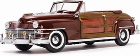 Metal Die Cast Toy Cars 1 18 for Chrysler Classic Car Simulation Car Model Brown Ornaments Adult Collection for Home Or Office Décor