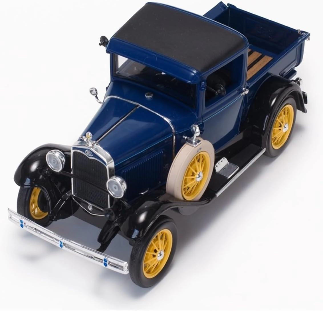 Metal Die Cast Toy Cars 1 18 for Ford A Classic Car Model 1931 Adult Home and Office Decoration Blue Red for Home Or Office Décor(Blue)