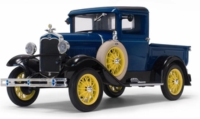 Metal Die Cast Toy Cars 1 18 for Ford A Classic Car Model 1931 Adult Home and Office Decoration Blue Red for Home Or Office Décor(Blue)