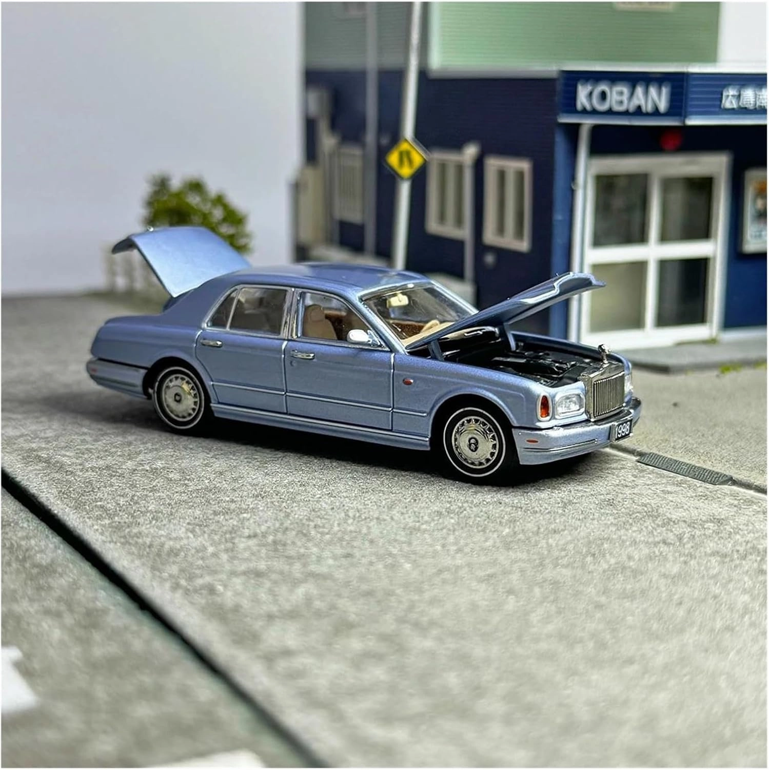 Metal Die Cast Toy Cars 1:64 for Rolls Royce Silver Seraph Alloy Adult Collection Home Decoration Model Car for Home Or Office Décor(Silver)