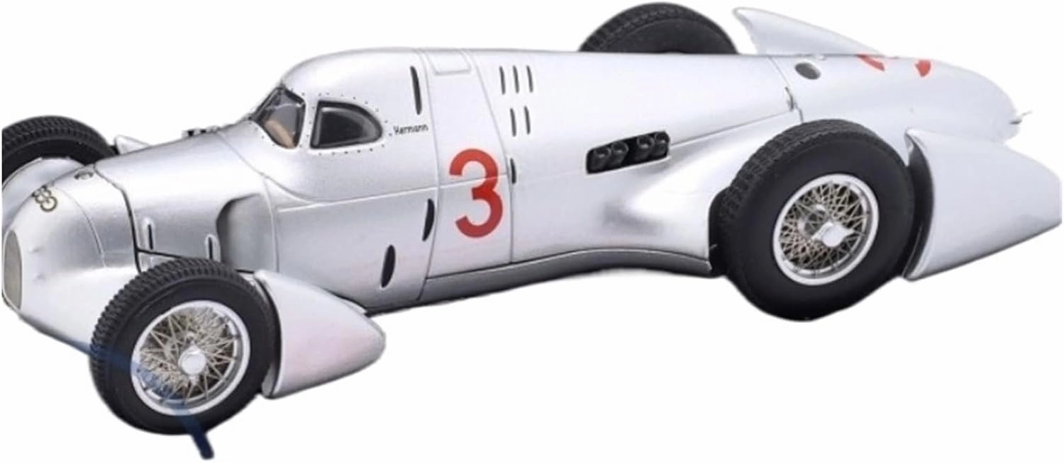 Metal Toy Vehicle Auto Union Type B 1935 for Audi Silver Arrow 1/43 Mini Cut Die-Cast Car Model Scale Vehicles