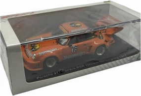 Metal Toy Vehicle Spark for Porsche Nog 1/43 1977 RSR New Year's Day Orange Die-Cast Miniature Racing Car Model Scale Vehicles