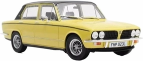 Metal Vehicles Toys 1:18 for Triumph Dolomite Sprint 1975 Yellow Resin Car Model Precious Collection Souvenirs Display Home Or Office Décor