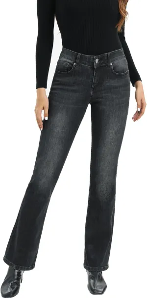 MetHera Women's Le Mel Classic Stretch Curvy Bootcut Jeans