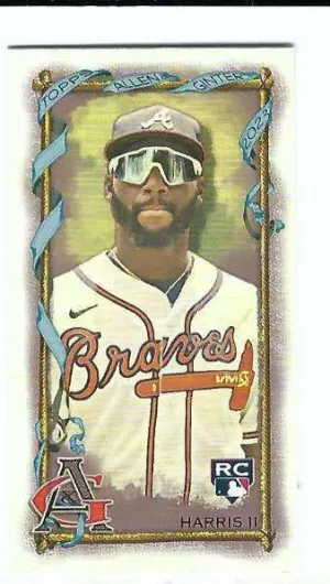 MICHAEL HARRIS II 2023 Topps Allen & Ginter #12 MINI PARALLEL Baseball Rookie Card RC Atlanta Braves