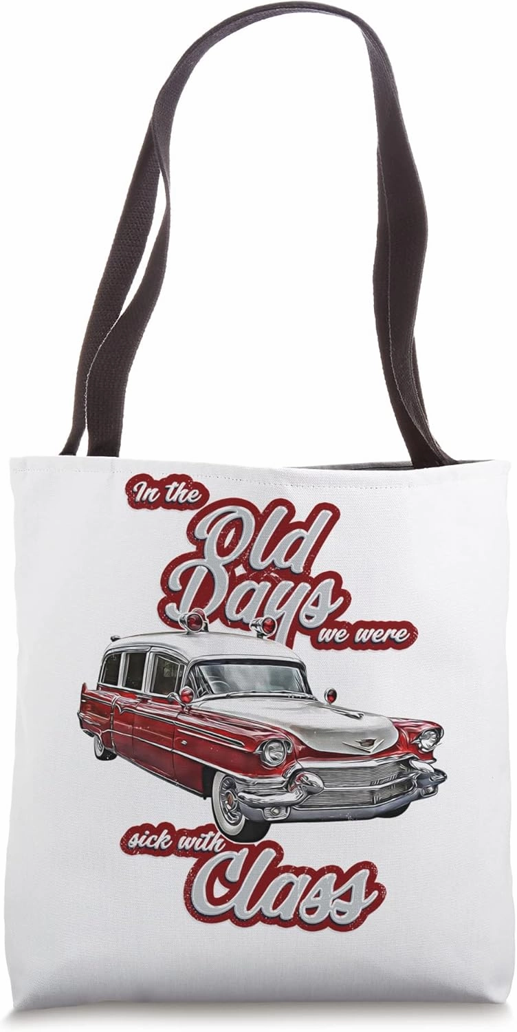 Miller,Meteor,Hotrod,Classic Ambulance car,Hearse1950s,1960s Tote Bag
