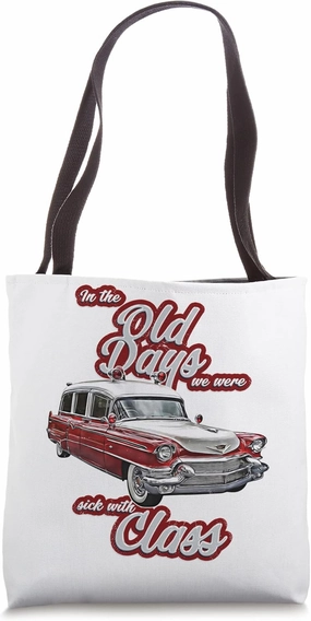 Miller,Meteor,Hotrod,Classic Ambulance car,Hearse1950s,1960s Tote Bag