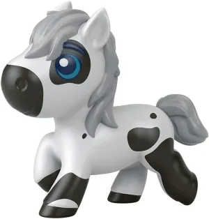 Mini Collectible Figures Precious Ponies Inspired by The Movie Spirit Untamed - Pony Pepper ~ White Horse with Gray and Black Trim ~ Unopened Identified Blind Mystery Bag ~ Series 1
