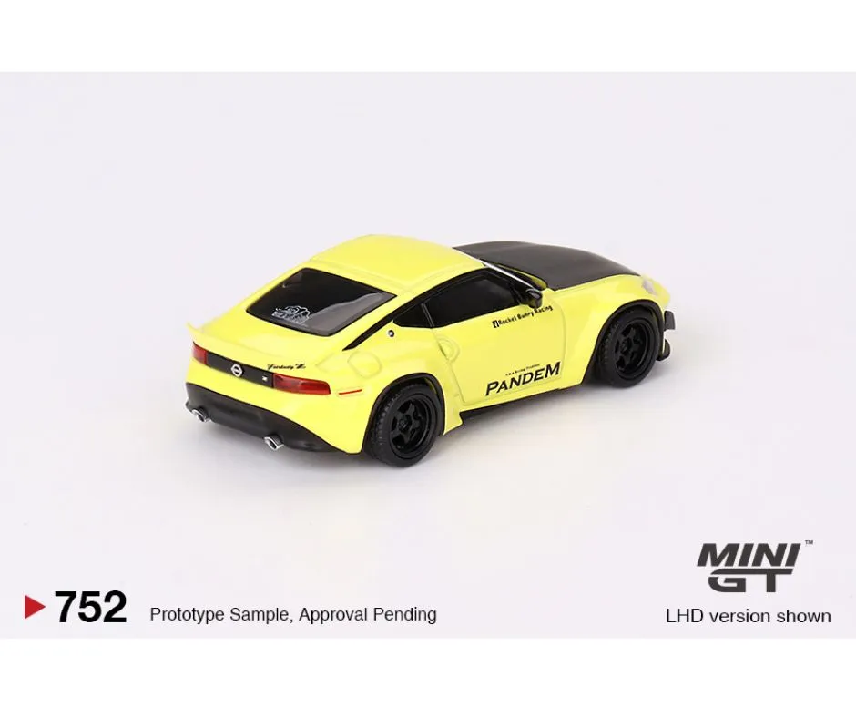 Mini GT #752: Nissan Z Pandem Ikazuchi Yellow