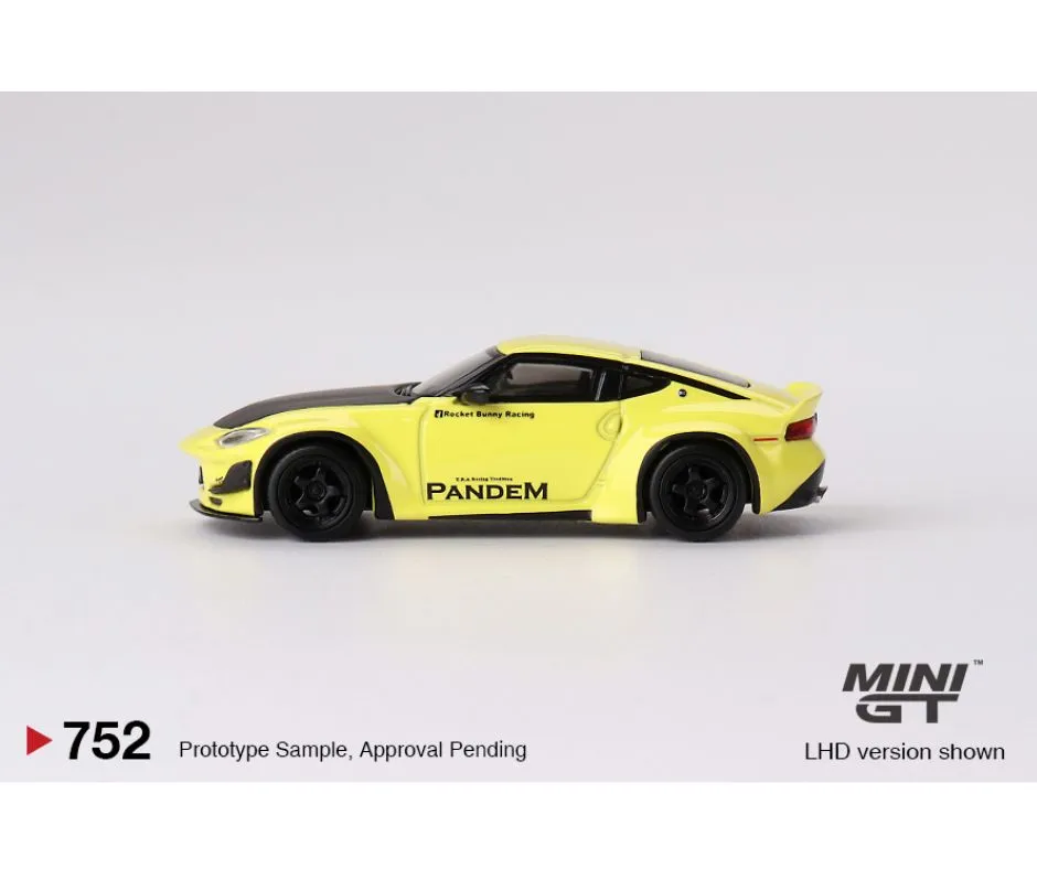 Mini GT #752: Nissan Z Pandem Ikazuchi Yellow