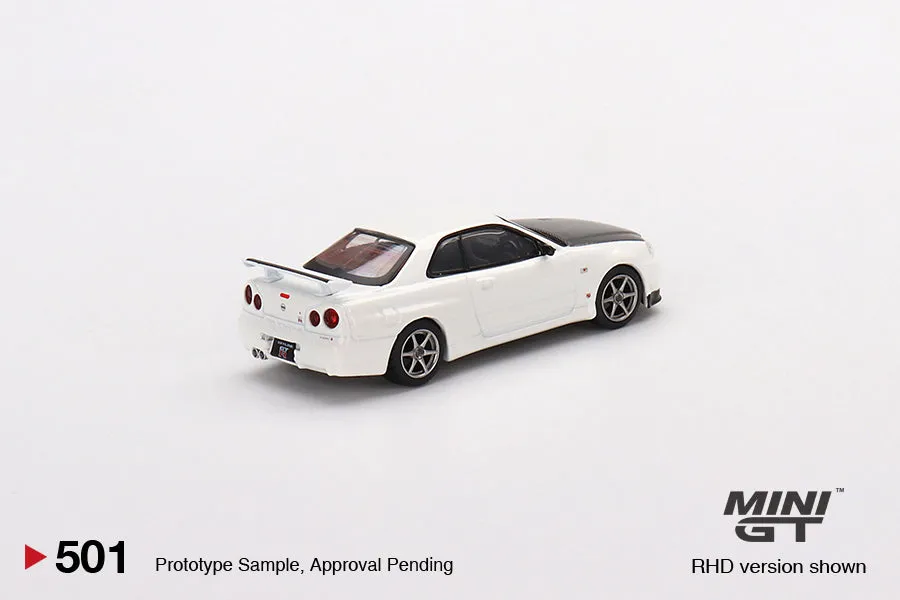 Mini GT Nissan Skyline GT-R (R34) V-Spec II N1 White