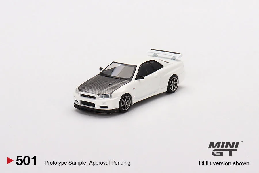 Mini GT Nissan Skyline GT-R (R34) V-Spec II N1 White