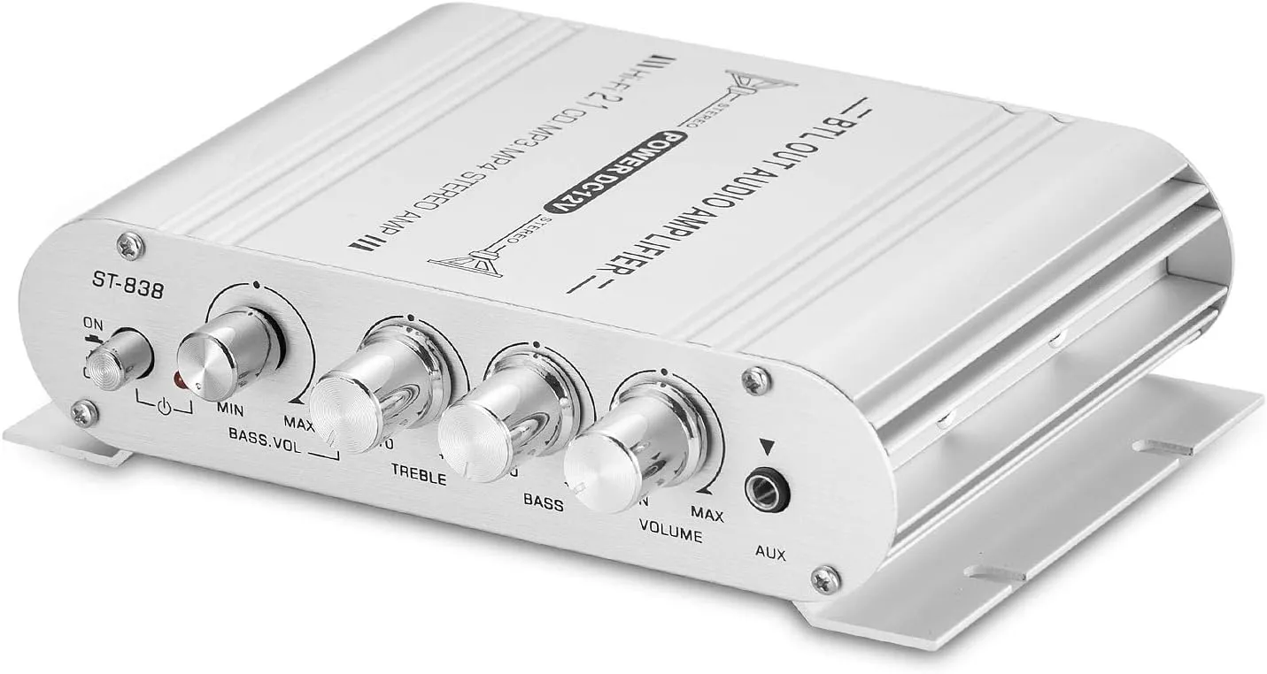 Mini HiFi Stereo 2.1 Channel Audio Amplifier for Home Car Marine Subwoofer Amp