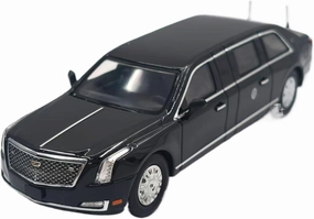 Mini Cars Replica 1:64 for Cadillac Beast Presidential Driver 2nd Generation 3rd Generation Vehicles Classic Black Display Race Car Birthday Party Decorations(Black B)