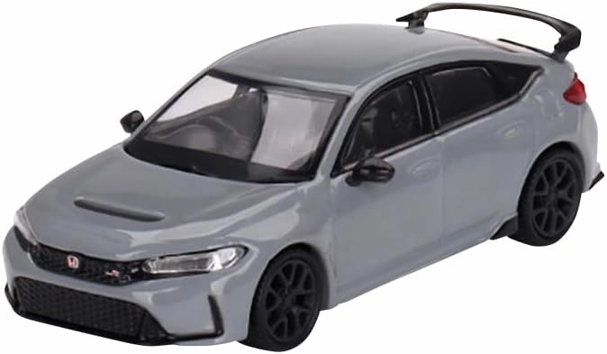 MINI GT 1/64 Honda Civic Type R 2023 Sonic Gray Pearl Right Handle, Finished Product