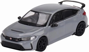MINI GT 1/64 Honda Civic Type R 2023 Sonic Gray Pearl Right Handle, Finished Product