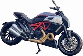 Mini Simulation Motorcycle Toys 1:12 for Ducati Street Fighter Simulation Racing car die-Casting Alloy Motorcycle Model Collection Toy Gift Adult for Boys(Red)