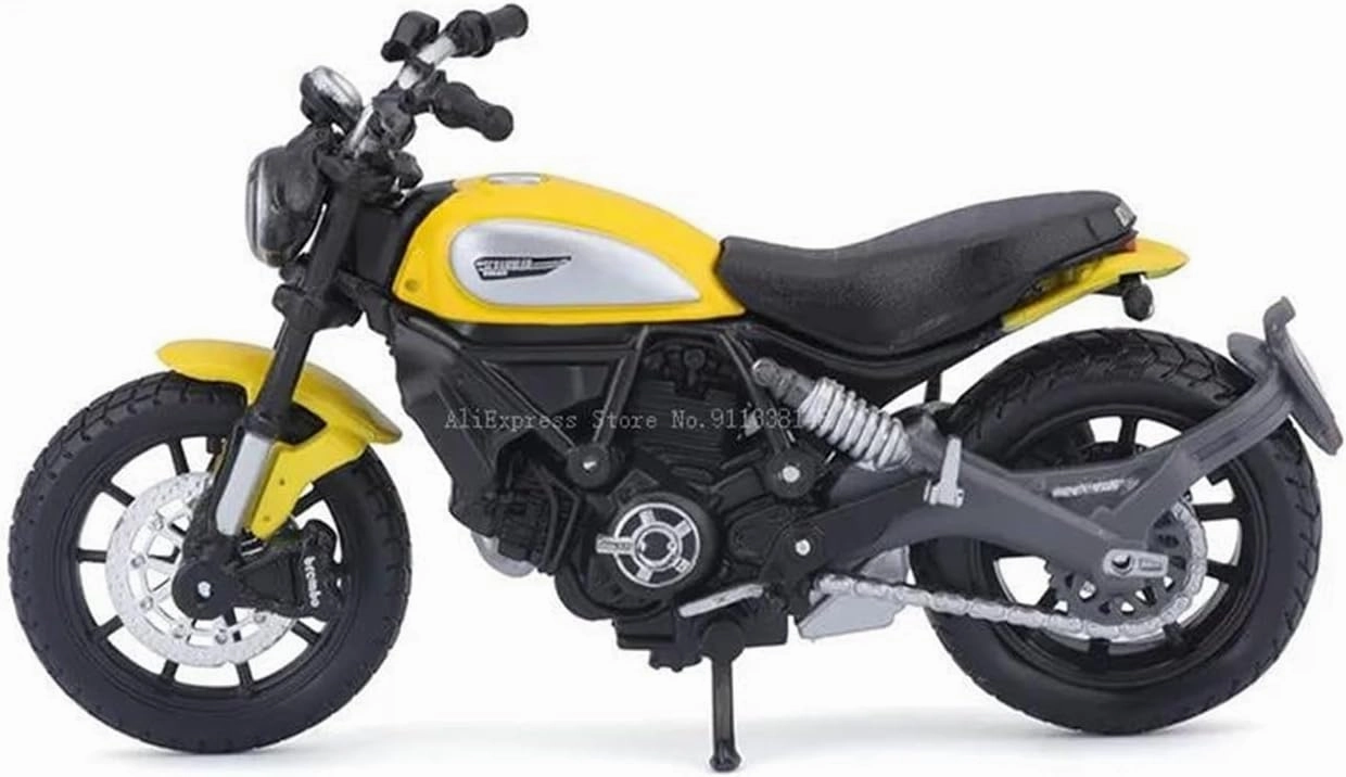 Mini Simulation Motorcycle Toys 1.18 for Maisto Ducati Scrambler Authentic Motorcycle Model Collection Gift Toys Adult for Boys
