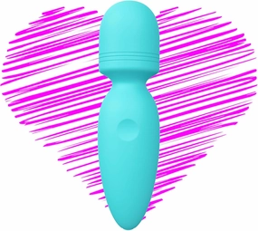 Mini Wand Massager,Small Cordless Handheld Massager with 10 Quiet Vibration Modes, Personal Handheld Rechargeable Massager for Neck Shoulder Back Body