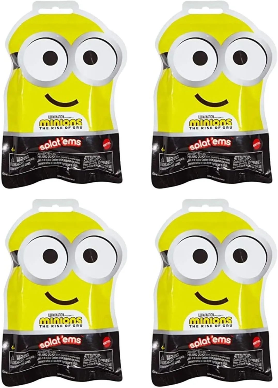 Minions The Rise of Gru Splat'ems Blind Bag Mini Figures - Pack of 4 (GMD40)