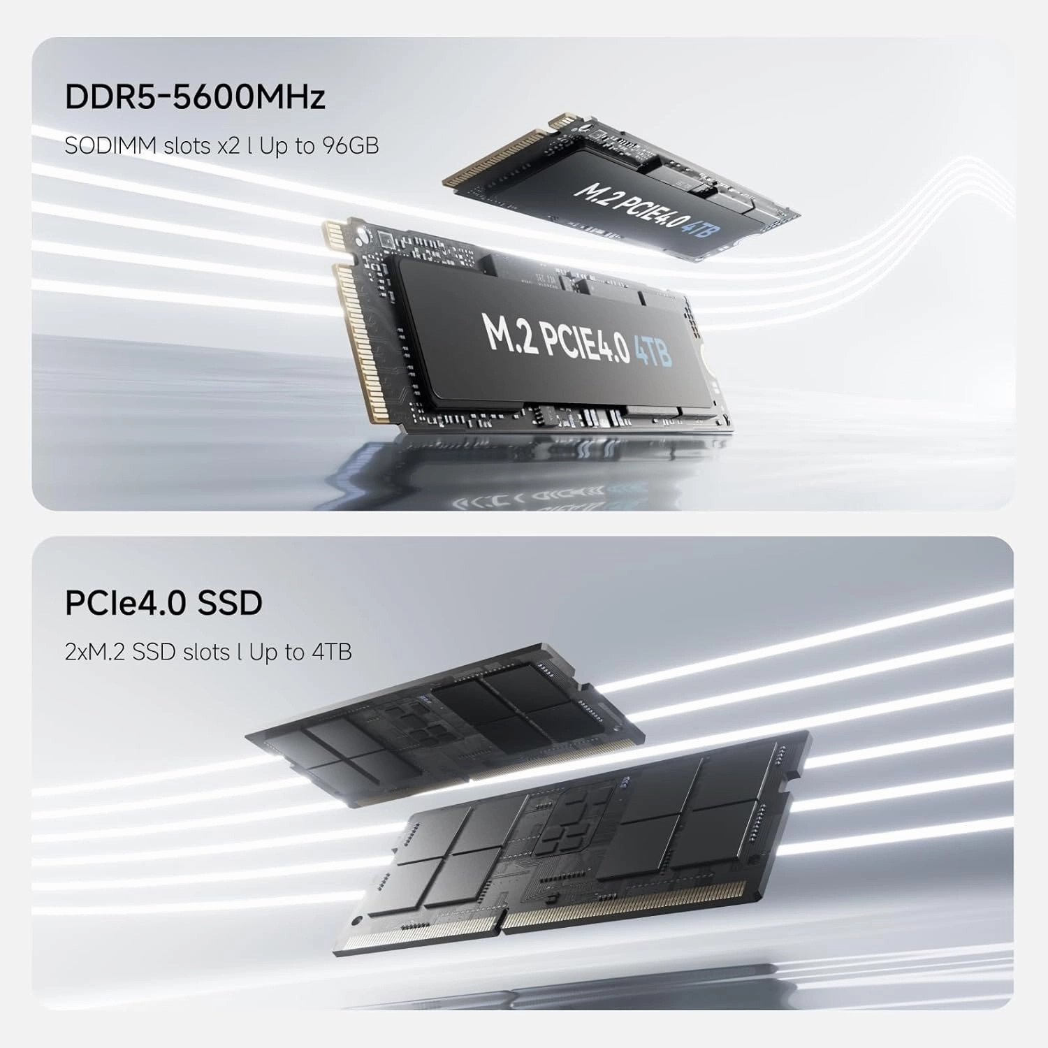 MINISFORUM Mini PC UM870 Slim,AMD Ryzen 7 8745H(8C/16T, Up to 5.0GHz),AMD Radeont 780M Mini Computer,32GB DDR5 RAM & 1TB PCIe 4.0 SSD,Support 8K@60Hz HDMI 2.1/USB4 Output, WIFI6E/BT5.3/Auto Power On