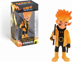 MINIX Naruto Naruto Iconic Pose Figure (with Fire) - Collectibles for Display - Gift Idea - Toys for Children and Adults - TV Fans BANDAI MN13739