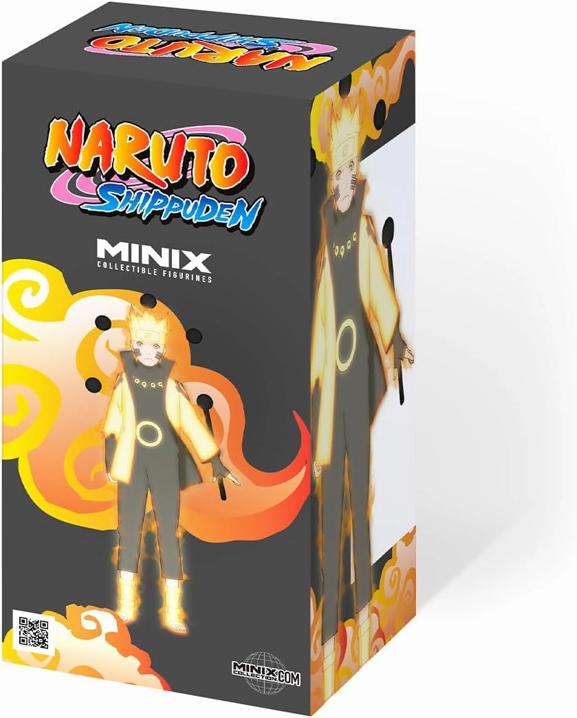 MINIX Naruto Naruto Iconic Pose Figure (with Fire) - Collectibles for Display - Gift Idea - Toys for Children and Adults - TV Fans BANDAI MN13739