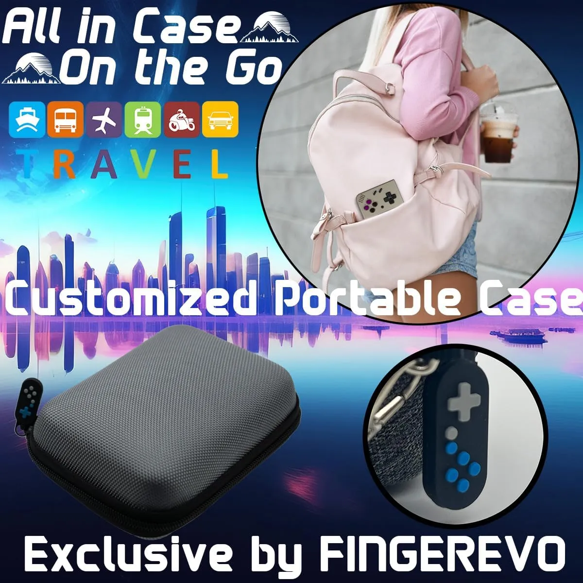 Miyoo Mini Plus OnionOS Handheld Game Console 3.5-inch 640*480 Screen 3000mAh Miyoo-Mini  with Portable Case Retro Gray