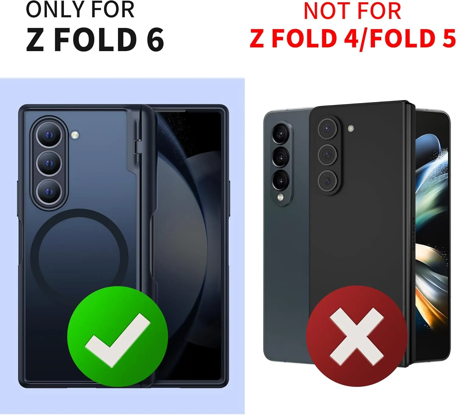MOBOSI Privacy for Z Fold 6 Case with Anti-Peep Front Screen Protector, Compatible with Magsafe, Built-in Magnetic Hinge Protector&S Pen Holder Full Body Phone Case for Samsung Galaxy Z Fold6, Black