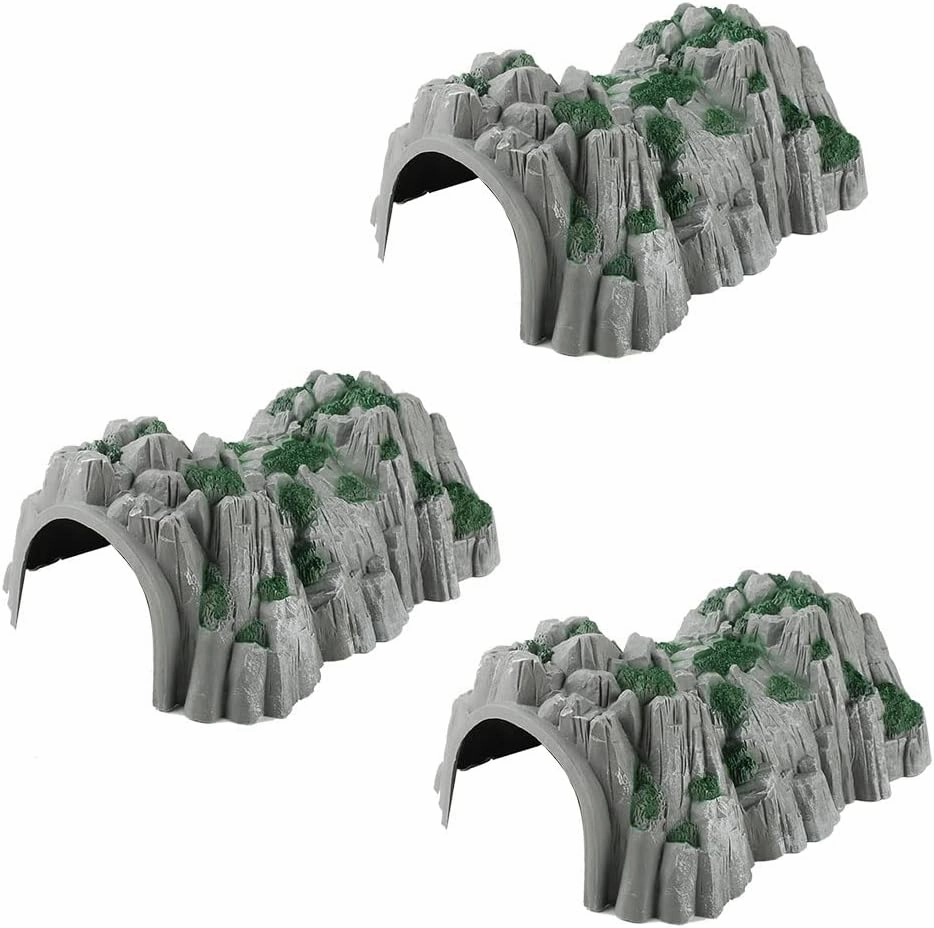 Model Scenery 1:87 HO OO Scale Model Train Railway Train Cave Tunnels Train Accessories (3PCS)