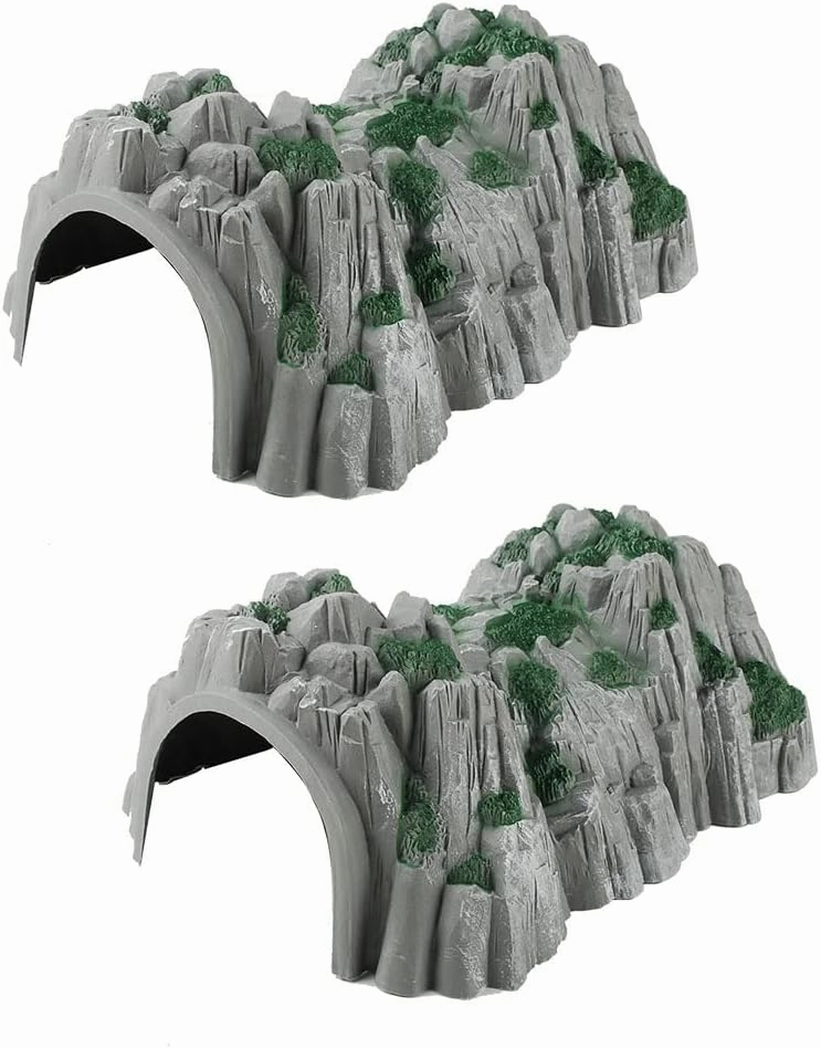 Model Scenery 1:87 HO OO Scale PModel Train Railway Train Cave Tunnels Train Accessories (2PCS)