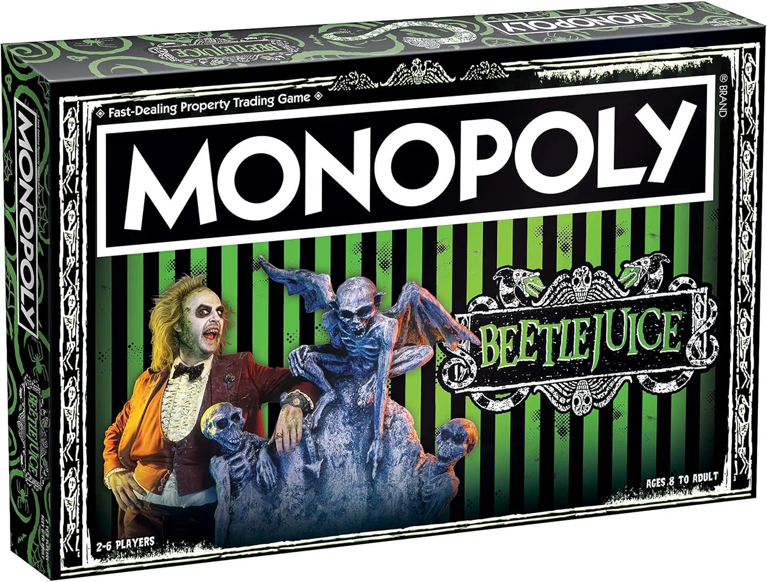 Monopoly Beetlejuice Board Game | Based on The 80’s Fantasy Film Beetlejuice | Officially Licensed Beetlejuice Merchandise | Themed Classic Monopoly Game