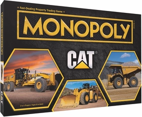 Monopoly Caterpillar | Play as Hard Hat, Tool Bag Work Boot & More | Officially Licensed and Collectible Monopoly Game Based On Caterpillar Company for 2-6 Players
