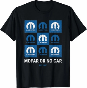 Mopar Or No Car Checkered T-Shirt