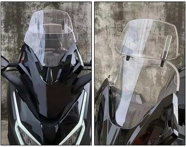 Motorcycle Windshield Spoiler for CBF 600 500 125 CBF1000 CBF1000A Motorcycle Adjustable Windshield Extension Spoiler Windscreen Air Deflector Screen