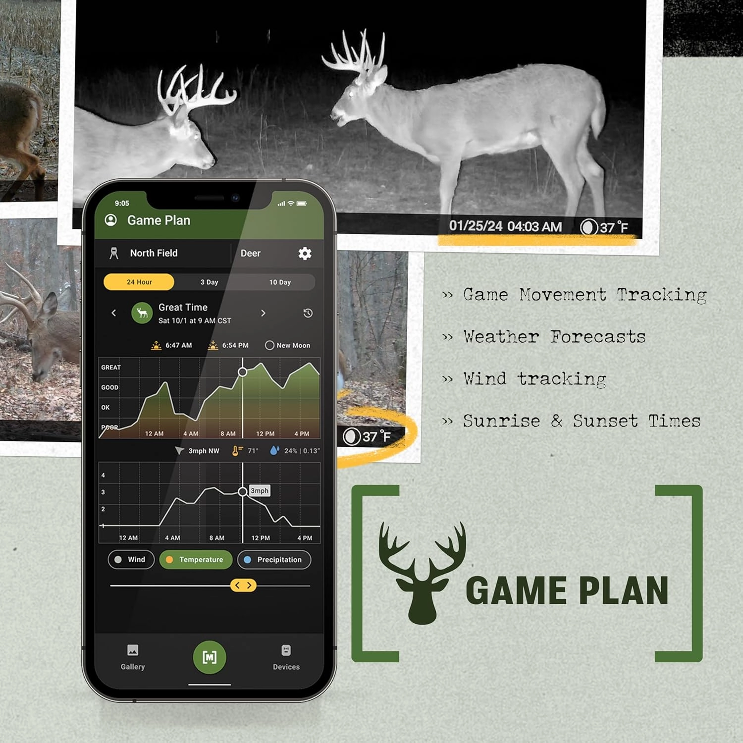 Moultrie Edge 2 Cellular Trail Camera - Auto Connect Nationwide 4G LTE - On Demand 36MP Photo - 1080P Video with HD Audio - 100 Ft Detection Range - Low Glow Flash