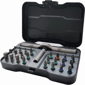Multi-purpose 24 in 1 Ratchet Wrench Screwdriver S2 Magnetic Bits