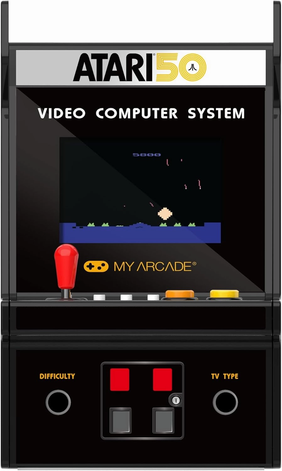 My Arcade Atari Micro Player Pro: 100 Arcade Classics Games, 6.75" Portable Mini Arcade Machine, Playable Video Game Collectible