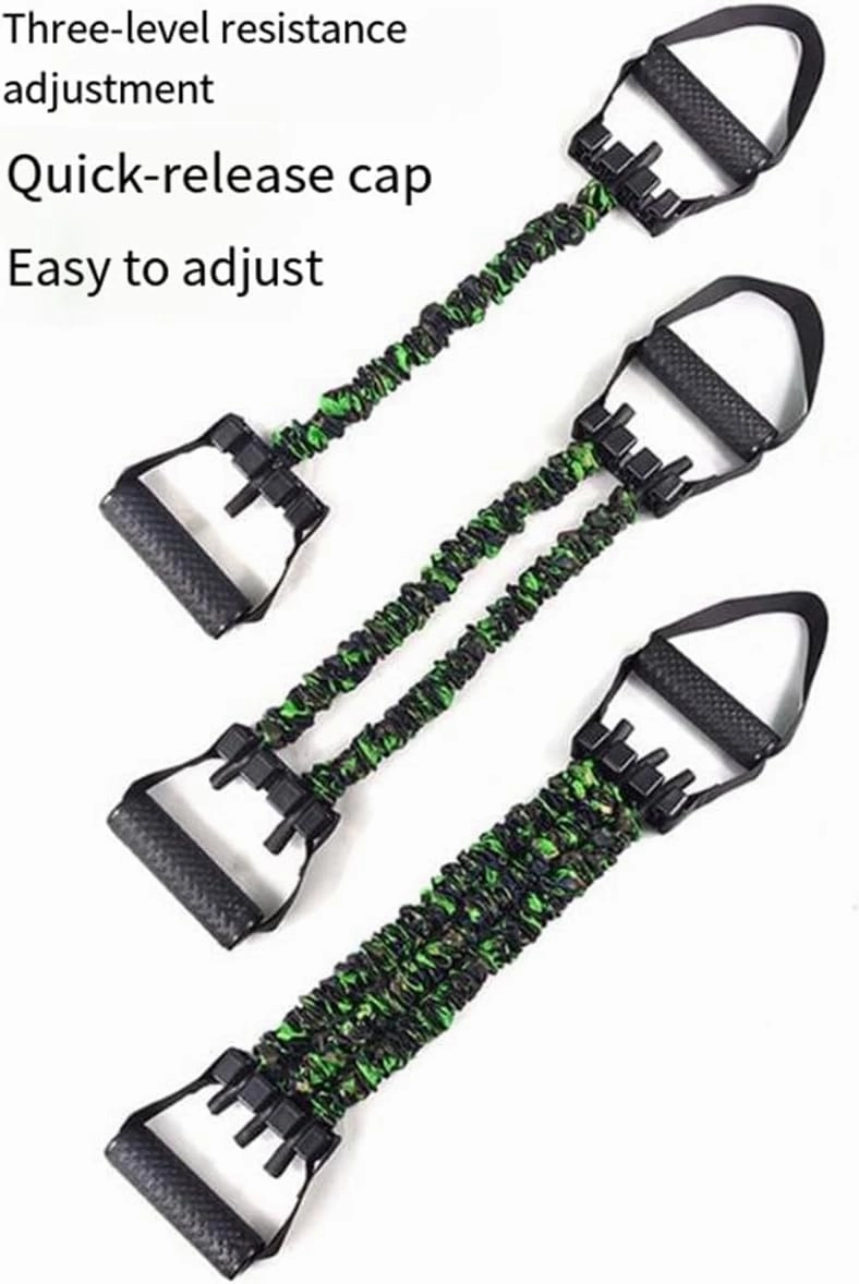 Natural Latex 3-Hole Resistance Stretcher, Chest Expander Stretch Bands for Men, High Elasticity & Tear Resistant Exercise Bands with Handles, for Exerciser, Fitness Training