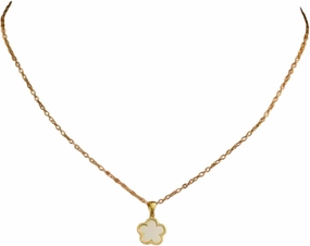 New 2026 Solid Color Flower K Gold Necklace For Women Korean Fashion Simple Clavicle Chain Choker Vintage Wedding Party Trending Decoration Jewelry Luxury Accessories Trendy Best Gift