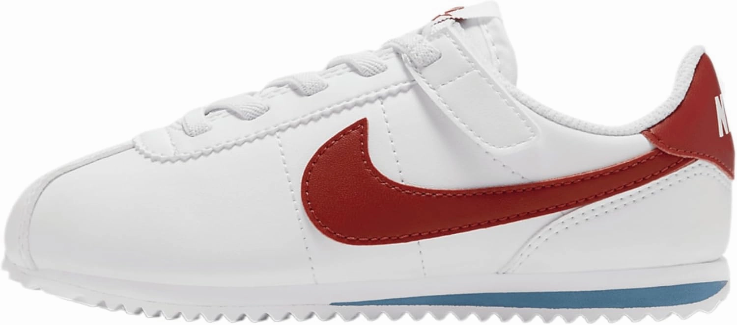 Nike Cortez EasyOn Little Kids' Shoes (DM0951-115, White/Varsity Blue/Varsity Red)