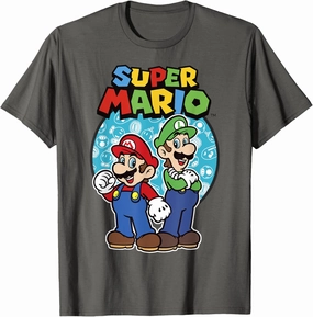 Nintendo Super Mario Luigi & Mario Brothers Ready To Play T-Shirt