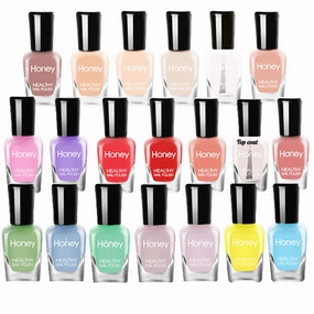 Non Toxic Nail Polish Set, Easy Peel Off and Fast Dry NailPolish Set for Pack, Eco Friendly and Organic Water Based Nail Polish for Women,Teens(20 Bottles)