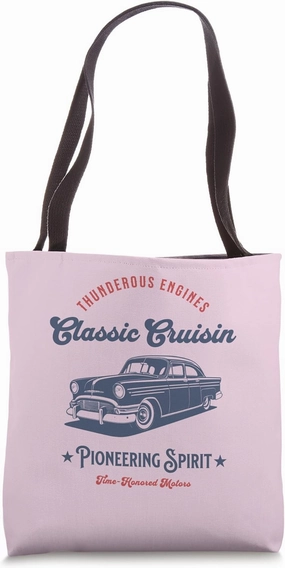 Nostalgic Car , Vintage Automotive Excellence Tote Bag