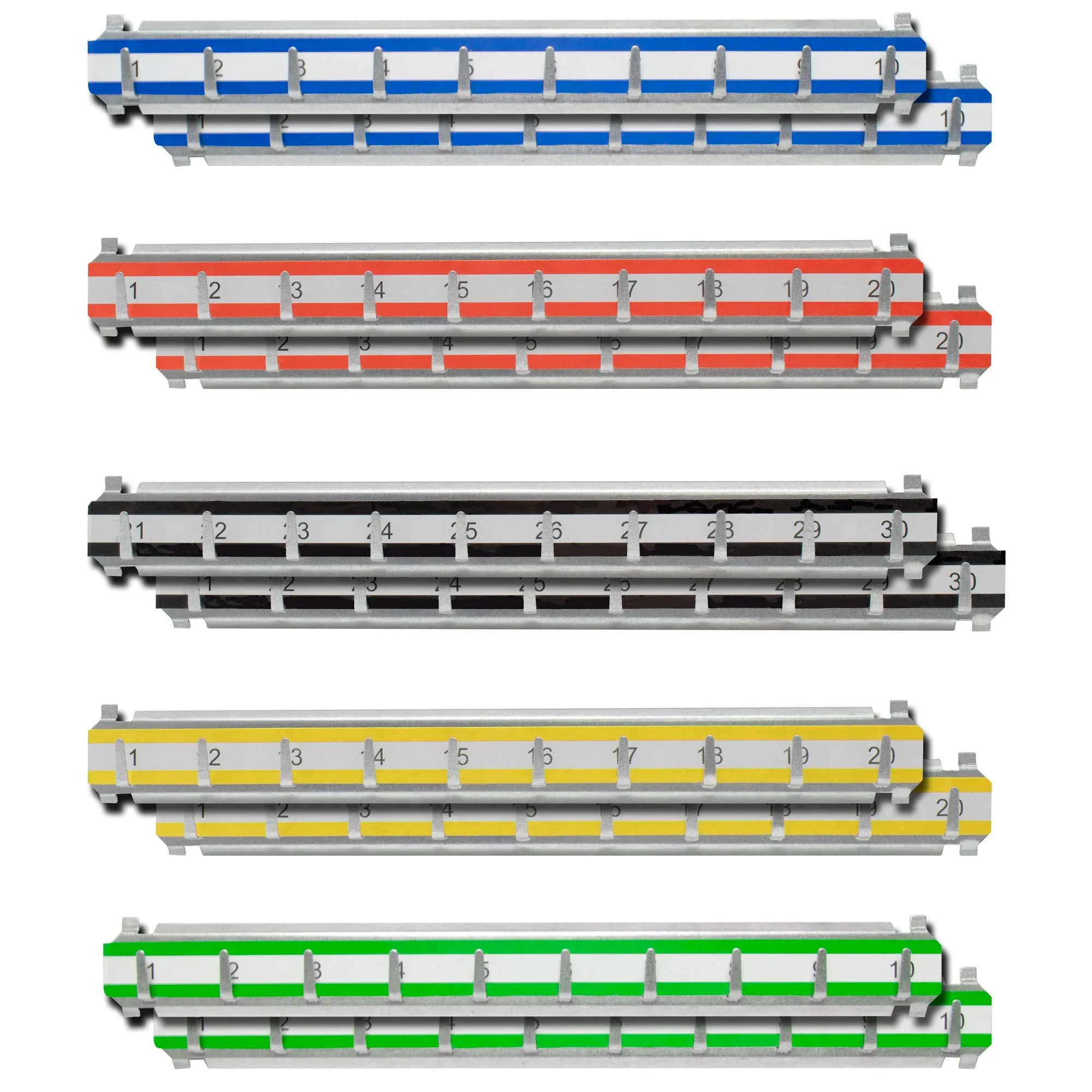 Number 401-500 Labeled Key Racks with Hooks for Adjustable Key Cabinets | AF13690