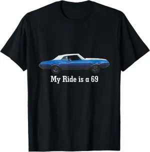 Oldsmobile Cutlass 1969 Convertible Classic Car T-Shirt T-Shirt