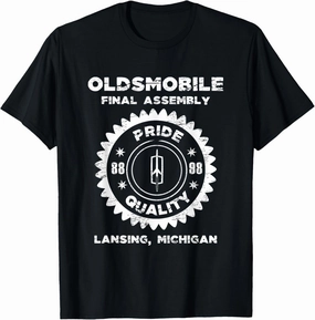 Oldsmobile Motors Final Assembly Graphic Classic Car Show T-Shirt