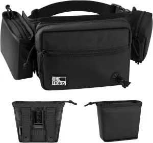OneTigris Dog Treat Pouch for Training, Hands Free Dog Bag with Fanny Pack Waist Belt and Phone Holder, Portable, Waterproof, Adjustable, Large Capacity