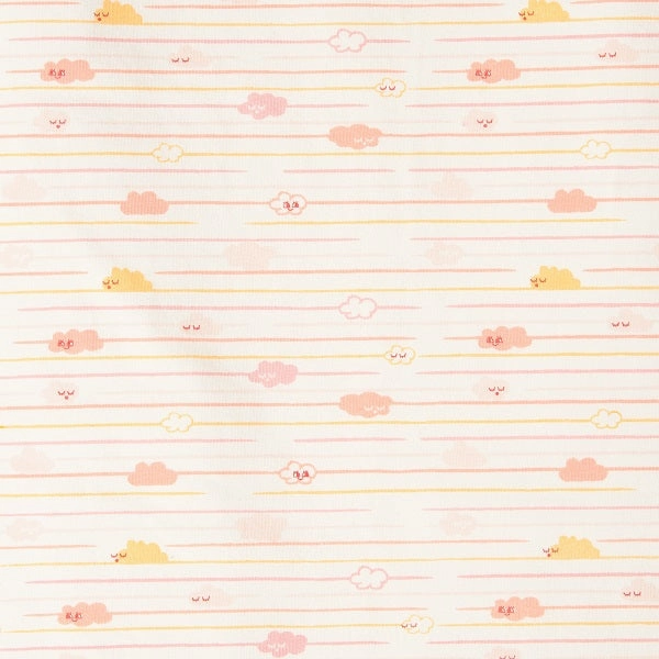 Organic Cotton Sleepsuit and Teething Ring Cloud Stripe Gift Box
