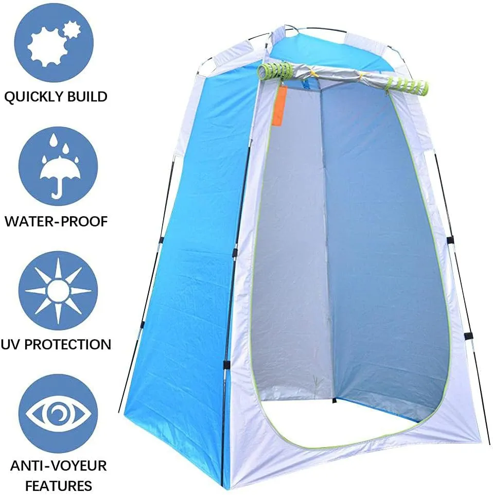 Outdoor Privacy Tent Portable Toilet Pop-Up Tent Shower Tent for Fishing, Hiking, Beach, Festival, Outdoor Changing Room Canopy, Easy Set Up - Fits 1 Person